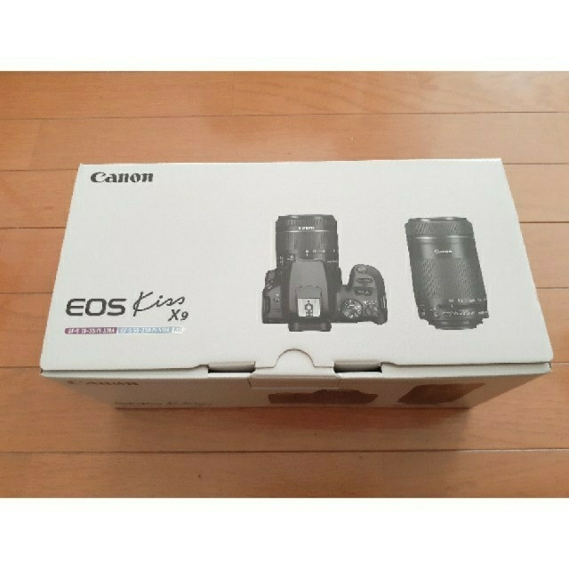 スマホ/家電/カメラ【新品未使用】canon EOS Kiss X9 ダブルズームキット