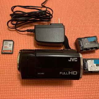 ケンウッド(KENWOOD)の［中古美品］JVC Everio E241 FHDハンディーカム (ビデオカメラ)