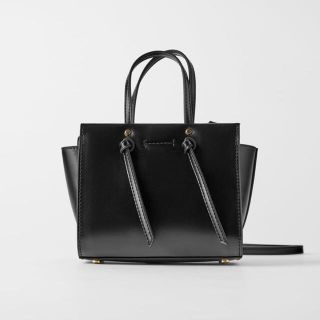 ザラ(ZARA)のノット付き　MINI シティバッグ(ハンドバッグ)