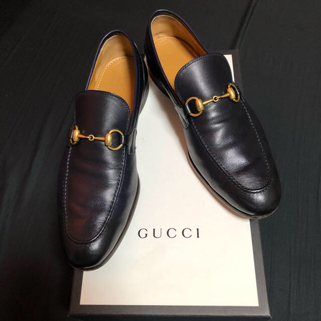 Gucci(グッチ)のkae様専　箱付　gucci ヨルダーン　ビットローファー　7.5 メンズの靴/シューズ(スリッポン/モカシン)の商品写真