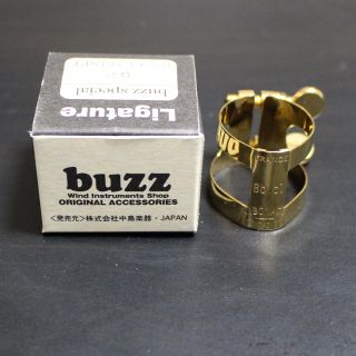 BUZZ クラリネット用リガチャー ゴールドGP(クラリネット)