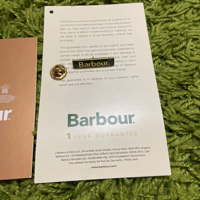 Barbour(バーブァー)のバブアー  ピンバッジ エンタメ/ホビーのアニメグッズ(バッジ/ピンバッジ)の商品写真