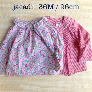 ジャカディ(Jacadi)のjacadi  ジャカディ 36m 96cm シャツ2枚セット 女の子(Tシャツ/カットソー)