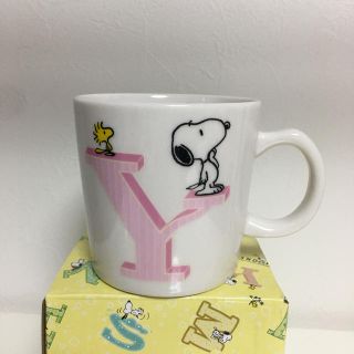 スヌーピー(SNOOPY)のスヌーピー　イニシャル　マグカップ(マグカップ)