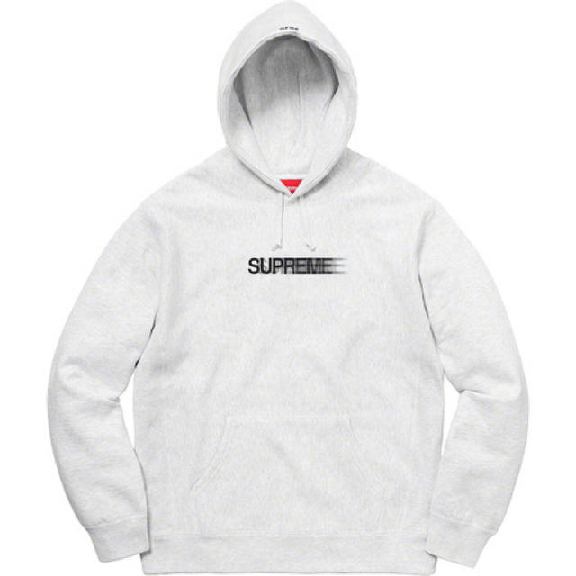 Supreme Motion Logo Hooded Sweat Grey L