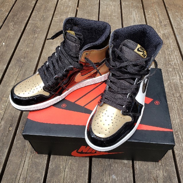 AIR JORDAN 1 GOLD TOE ゴールド 25.5-