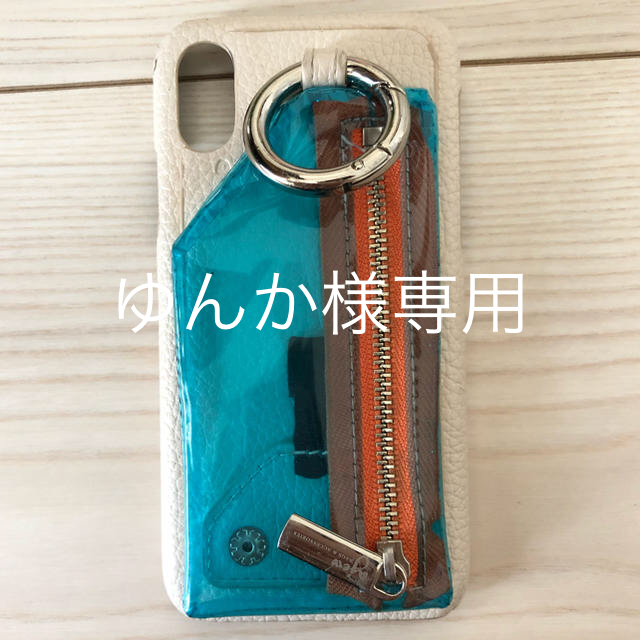 ゆんか様専用AJEW  CADENA PVC クリアジップ　iPhone　 スマホ/家電/カメラのスマホアクセサリー(iPhoneケース)の商品写真