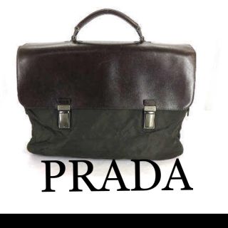 プラダ(PRADA)のPRADA  プラダ ナイロン×レザー ビジネスバッグ(ビジネスバッグ)