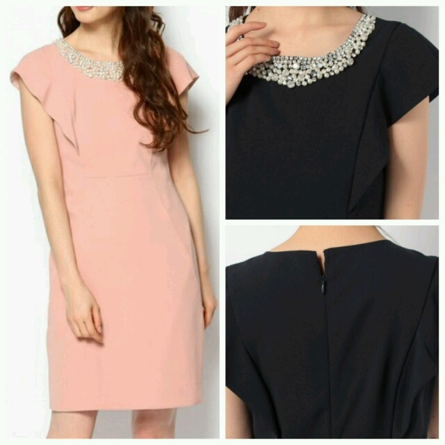 JUSGLITTY - 新品♡ビジューパール切替ワンピースの通販 by Dana's ... ジャスグリッティー パールビジューワンピース