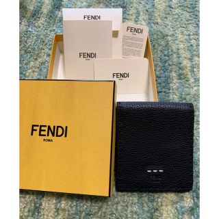 フェンディ(FENDI)の‪‪【釣り好き少年様専用】FENDI‬‬ ‪‪ 二つ折り　財布‬‬ メンズ　黒(折り財布)