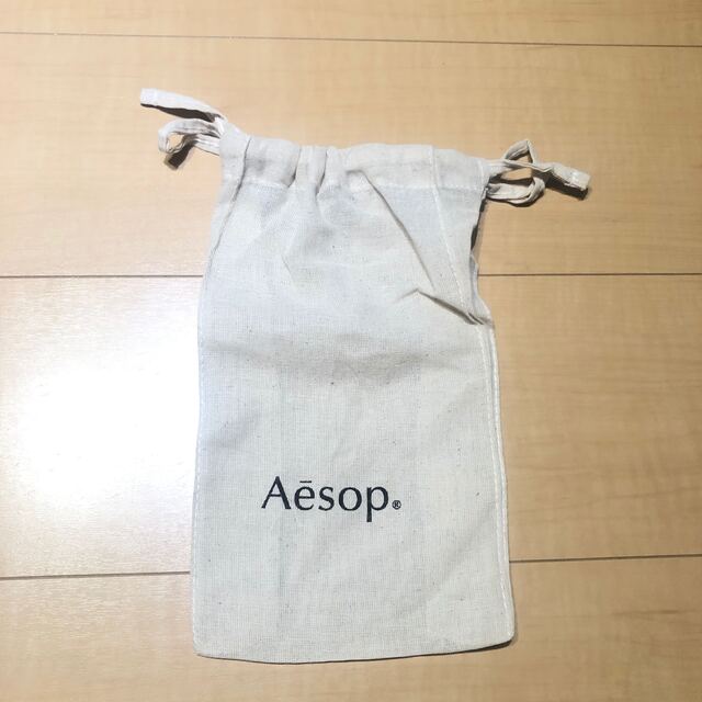 Aesop(イソップ)の未使用/Aesop イソップ 巾着 コスメポーチ エコバッグ  麻 ナチュラル レディースのバッグ(ショップ袋)の商品写真