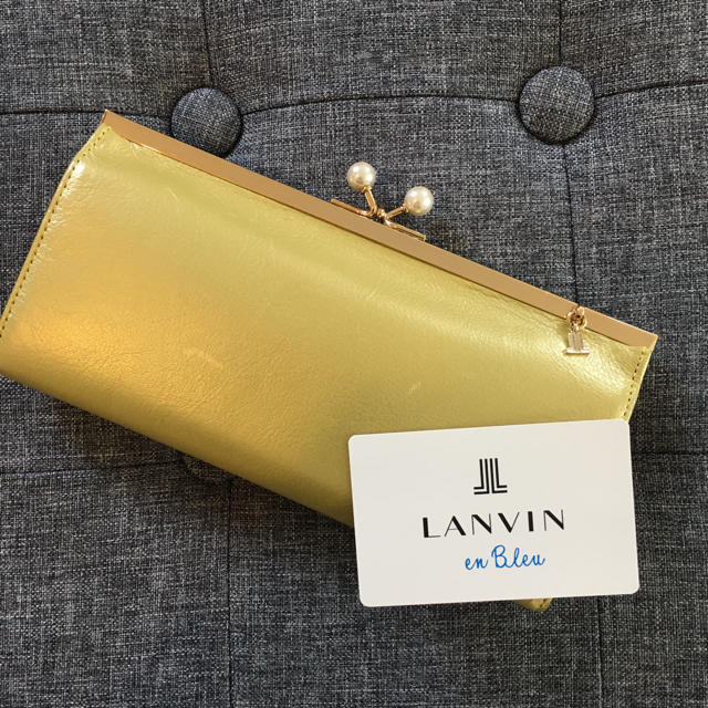 LANVIN en Bleu(ランバンオンブルー)のLANVIN en Blue がま口長財布 レディースのファッション小物(財布)の商品写真