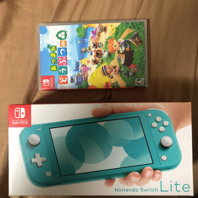 Switch lite ターコイズ とびだせどうぶつの森 本体 セット 新品