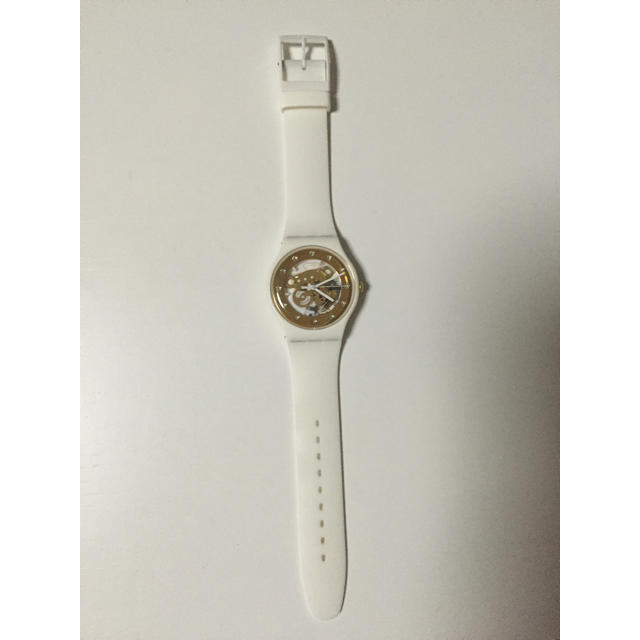 swatch 腕時計 白 スケルトン