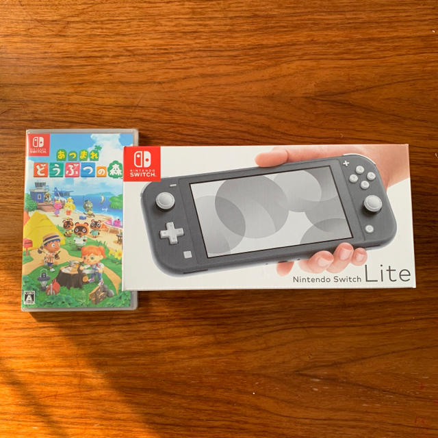 エンタメ/ホビー【新品】Nintendo Switch Lite グレー どうぶつの森セット