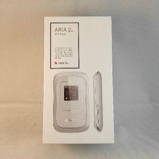 SIMフリー ポケットWi-Fi FREETEL ARIA 2 ホワイト 新品(PC周辺機器)