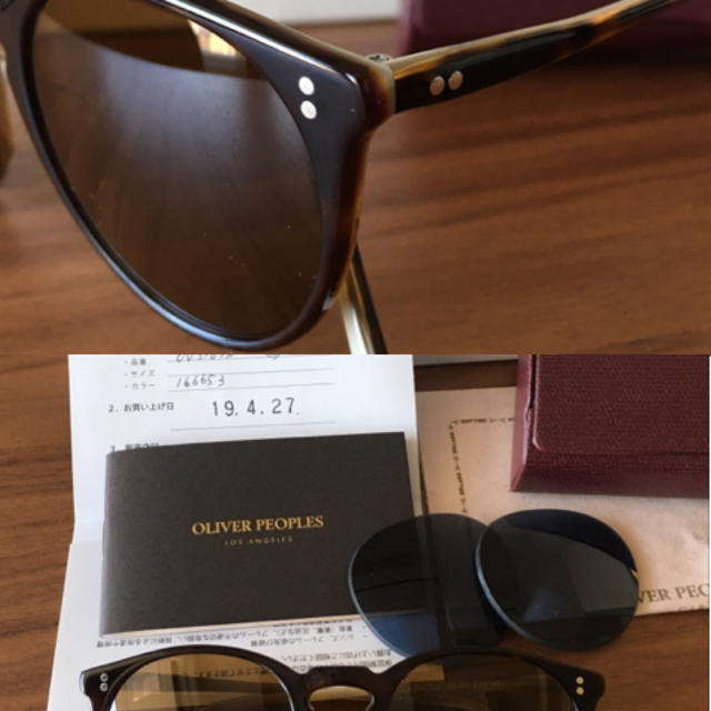 BARNEYS NEW YORK(バーニーズニューヨーク)のOliver Peoples サングラス　ブラウン レディースのファッション小物(サングラス/メガネ)の商品写真