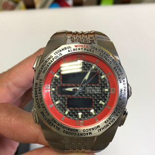 マルボロ・フェラーリコラボ腕時計 非売品（電池切れ）(腕時計(デジタル))