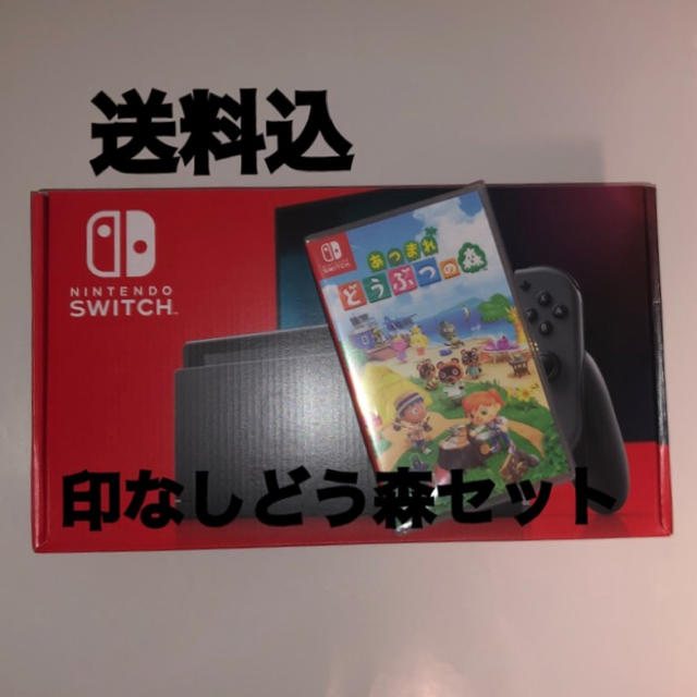 Nintendo Switch - Nintendo Switch グレー+あつまれどうぶつの森 ソフト