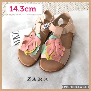 ザラキッズ(ZARA KIDS)の【新品】ZARAベビー  キッズ サンダル 14.0cm 14.5cm(サンダル)