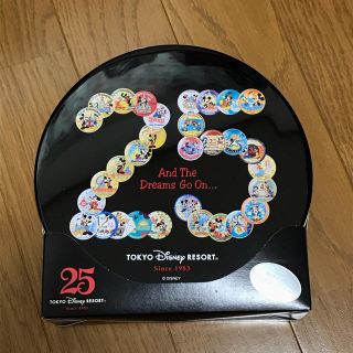 ディズニー(Disney)のTDR◆25周年◆缶バッジ形 ポストカードセット(キャラクターグッズ)