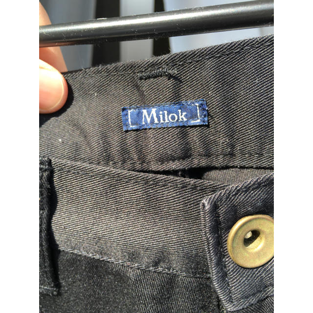 Milok(ミロック)のMilok パンツ　バギー　フレア　M 黒　ブラック　 メンズのパンツ(チノパン)の商品写真