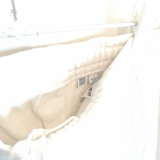 CHRISTOPHE LEMAIRE(クリストフルメール)のUNIQLOU　White　スウェットパンツ　サイズS メンズのパンツ(その他)の商品写真