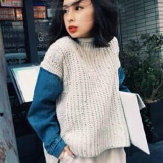 アメリヴィンテージ(Ameri VINTAGE)のAmeri vintageアメリヴィンテージdenime COMBI KNIT(ニット/セーター)