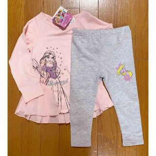 コストコ(コストコ)の新品 90 100 3T ★ ディズニー プリンセス セットアップ ラプンツェル(Tシャツ/カットソー)