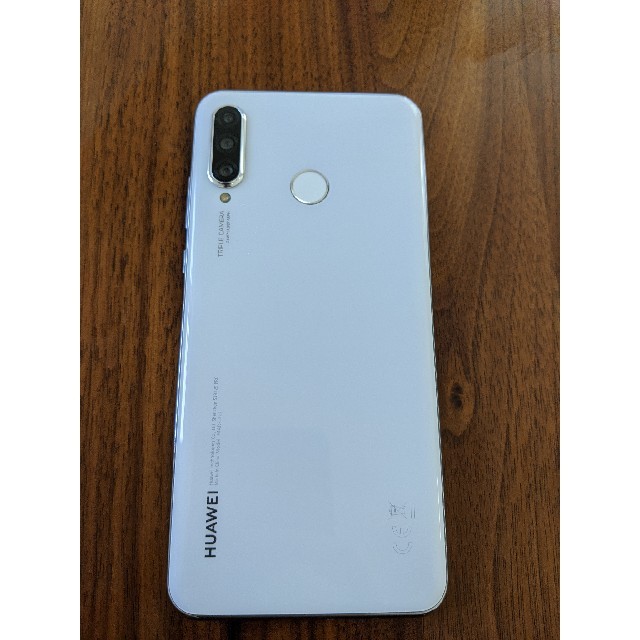 [ジャンク品]HUAWEI p30lite 64ギガ　ホワイト[箱付き]スマホ/家電/カメラ