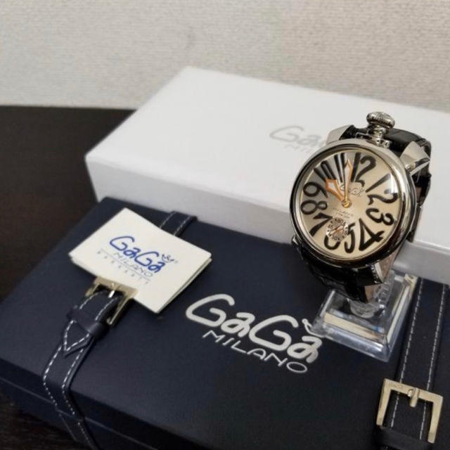 GaGa MILANO(ガガミラノ)の限界値下げ！ガガミラノ　腕時計　5010.07S シルバー メンズの時計(腕時計(アナログ))の商品写真