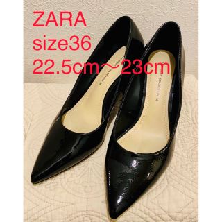 ザラ(ZARA)のZARAパンプス 黒 23cm(ハイヒール/パンプス)