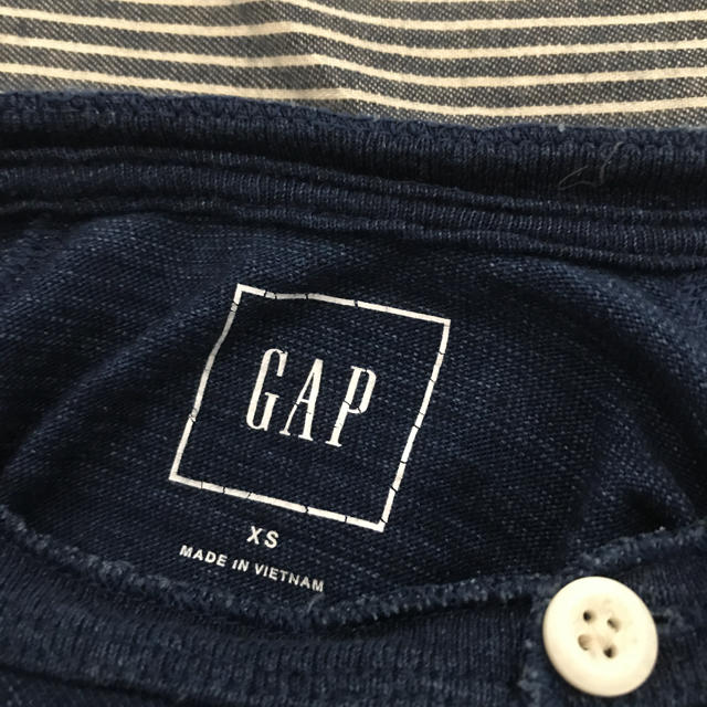 GAP(ギャップ)のGAPロンT 長袖 (ブルー、青) メンズのトップス(Tシャツ/カットソー(半袖/袖なし))の商品写真