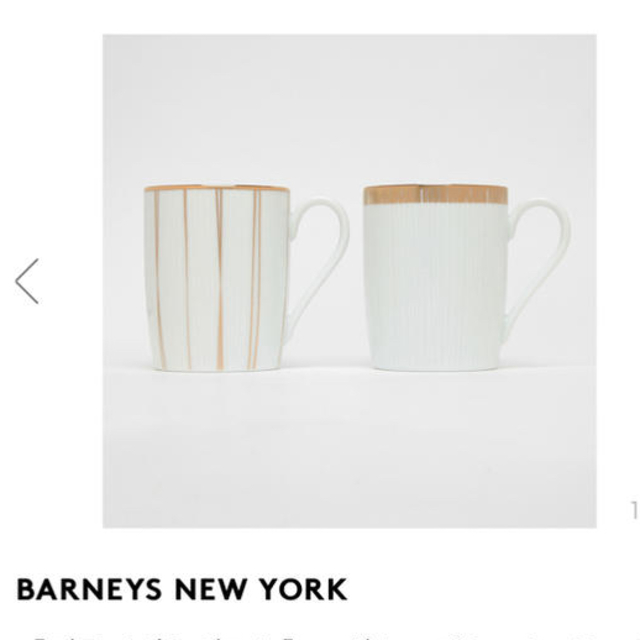 BARNEYS NEW YORK(バーニーズニューヨーク)のバーニーズニューヨーク　ペアマグカップ インテリア/住まい/日用品のキッチン/食器(グラス/カップ)の商品写真