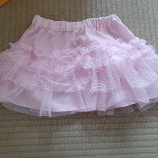 フェフェ(fafa)のピンク　チュールスカート　90(スカート)