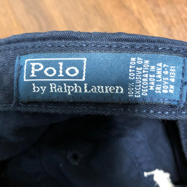 POLO RALPH LAUREN(ポロラルフローレン)のラルフローレン　子供　キャップ　帽子　ネイビー  50 キッズ/ベビー/マタニティのこども用ファッション小物(帽子)の商品写真