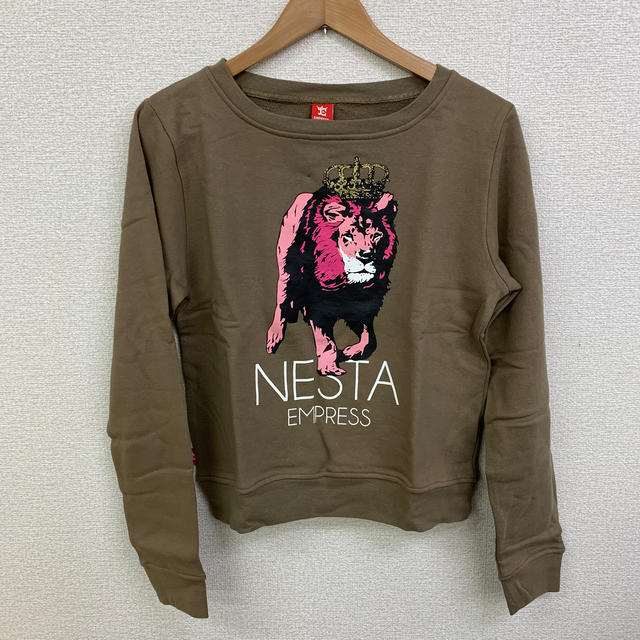 NESTA BRAND(ネスタブランド)の◆新品未使用◆NESTA BRAND トレーナー　ブラウン　Sサイズ② レディースのトップス(トレーナー/スウェット)の商品写真