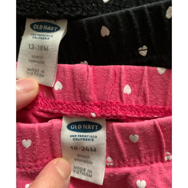 Old Navy(オールドネイビー)のOLDNAVY レギンス二枚 キッズ/ベビー/マタニティのキッズ服女の子用(90cm~)(パンツ/スパッツ)の商品写真