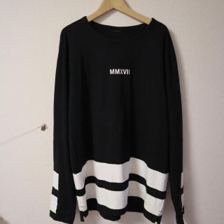 エイチアンドエム(H&M)の韓国ロングTシャツ(Tシャツ/カットソー(七分/長袖))