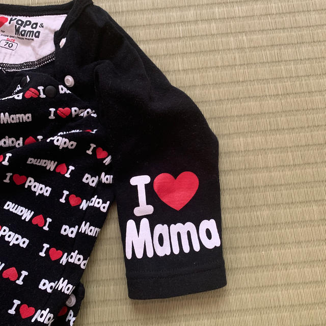 トイザらス(トイザラス)のI♡Papa&Mama ロンパース キッズ/ベビー/マタニティのベビー服(~85cm)(ロンパース)の商品写真