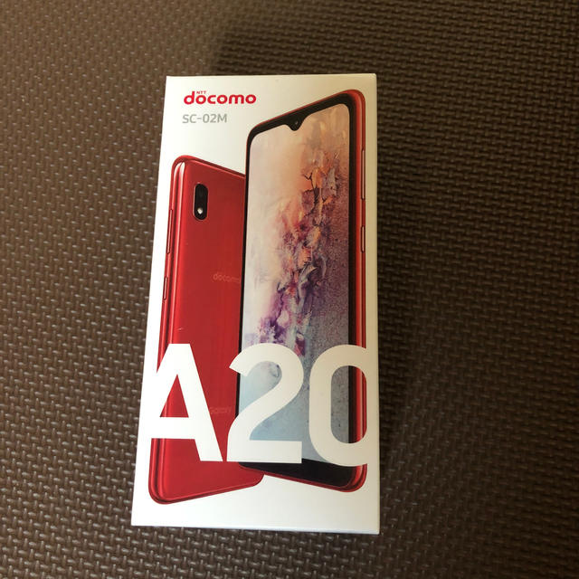 Galaxy A20　本体　新品未使用　レッド