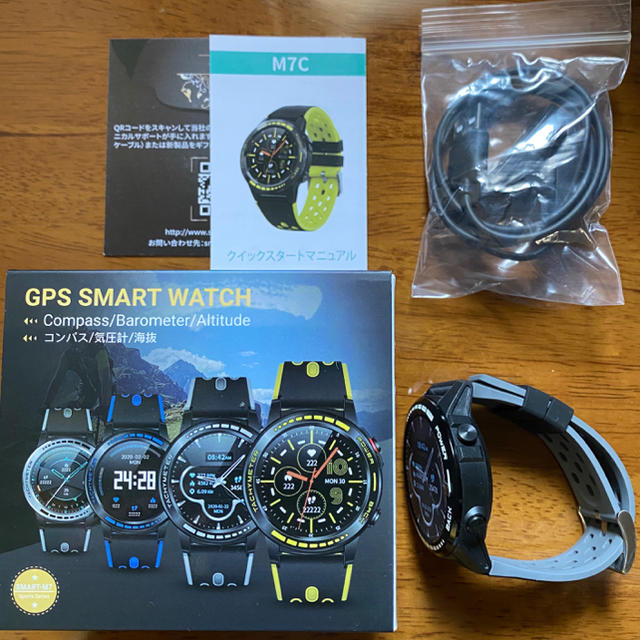 【新品】スマートウォッチ Gandley M7C ブラック メンズの時計(腕時計(デジタル))の商品写真