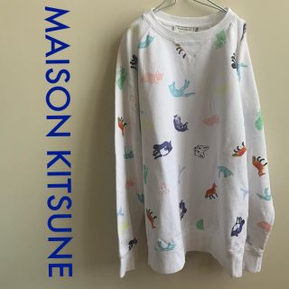 メゾンキツネ(MAISON KITSUNE')のMAISON KITSUNE スウェット トレーナー　サイズＭ(スウェット)