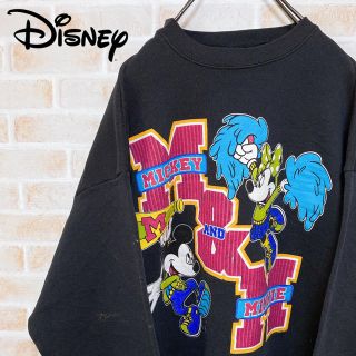 ディズニー(Disney)の【激レア‼︎】ミッキー&ミニー◎チアリーダー柄 90s ディズニー スウェット(スウェット)