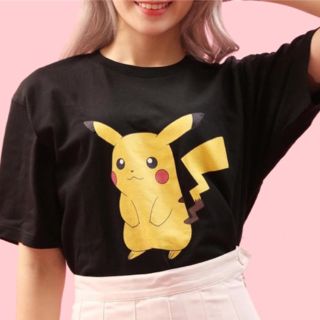 ウィゴー(WEGO)のWEGO ポケモンコレクション ピカチュウプリントTシャツ(Tシャツ(半袖/袖なし))