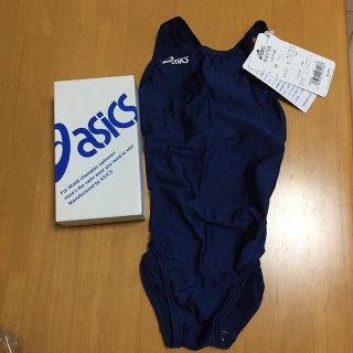 アシックス(asics)のアシックス Jr.女子水着  110  ネイビー(マリン/スイミング)