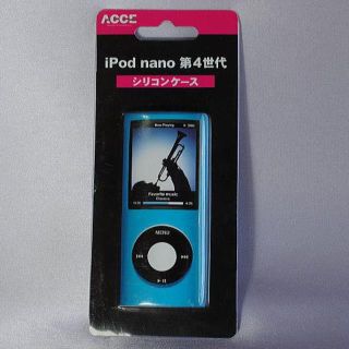 未使用◇iPod nano 第4世代 シリコンケース　ブルー(その他)