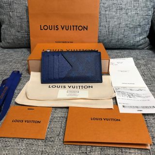 ルイヴィトン(LOUIS VUITTON)の付属品完備　ルイヴィトン  タイガラマ　コインカードケース　コバルト　ブルー(コインケース/小銭入れ)