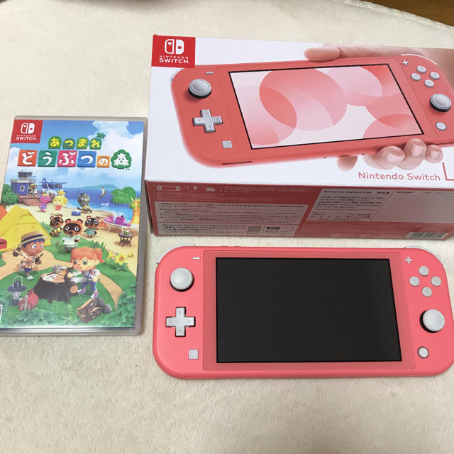 あつまれどうぶつの森 スイッチライト Switch Lite コーラル セット ...