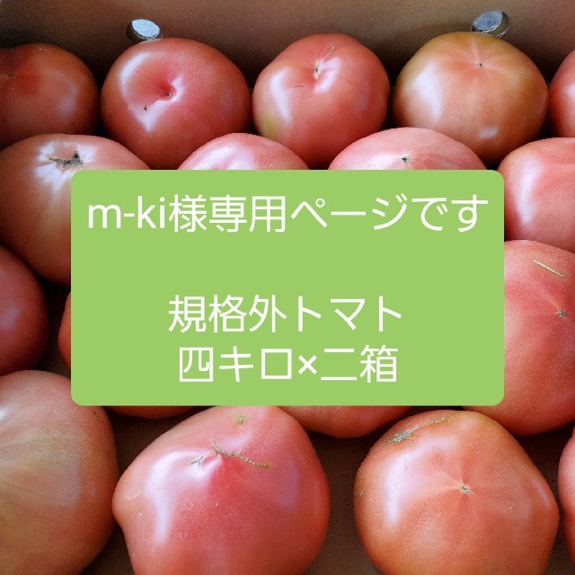 m-ki様専用　規格外トマト四キロ×二箱 食品/飲料/酒の食品(野菜)の商品写真